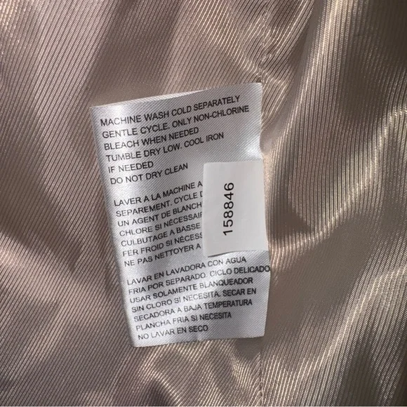 Michael Kors Women's Quilted Anorak Jacket Tan Hooded Zip Front Coat Size M - Picture 9 of 15